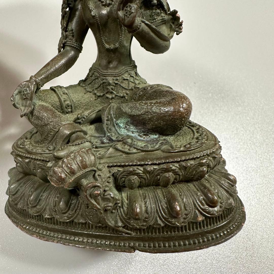 観音菩薩像 蓮華台 美術品 - メルカリ