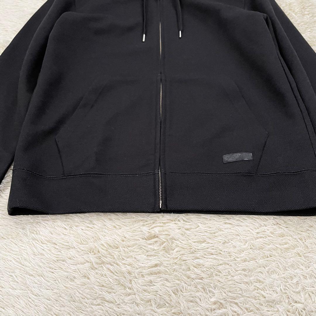 ブラックレーベルクレストブリッジ パーカー フルジップ チェック 黒 Mサイズ