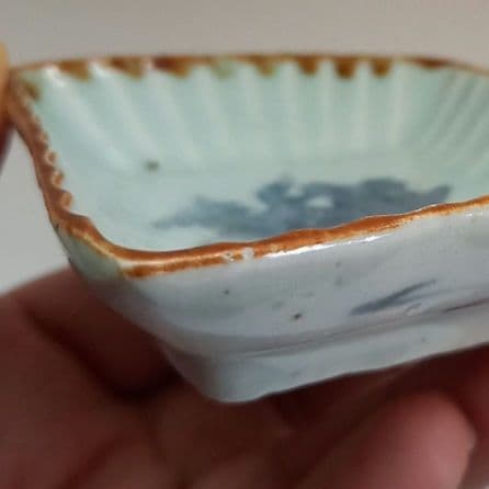 古伊万里　小皿　手塩皿　コンニャク印判　江戸骨董