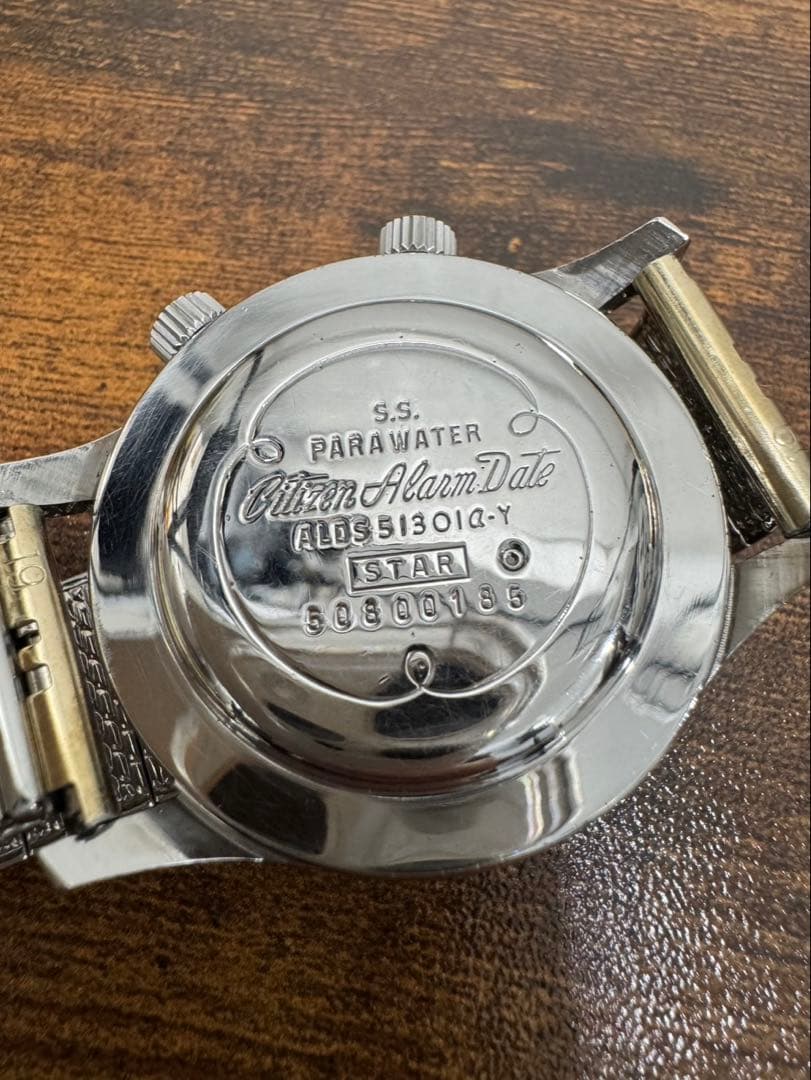 激レア シチズン ALDS 51301a-Y 銀文字盤 稼働 デッドストック