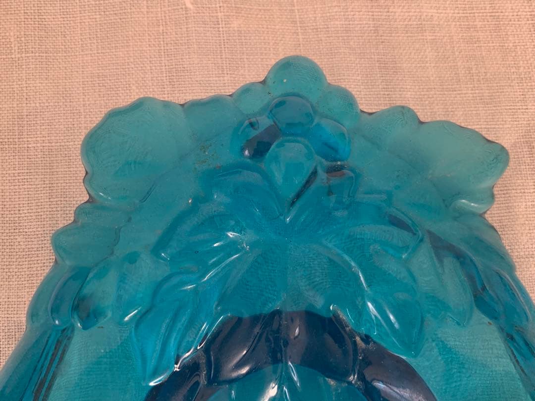 フランスアンティーク ハンドモチーフ トレイ ガラス製 ブロカント