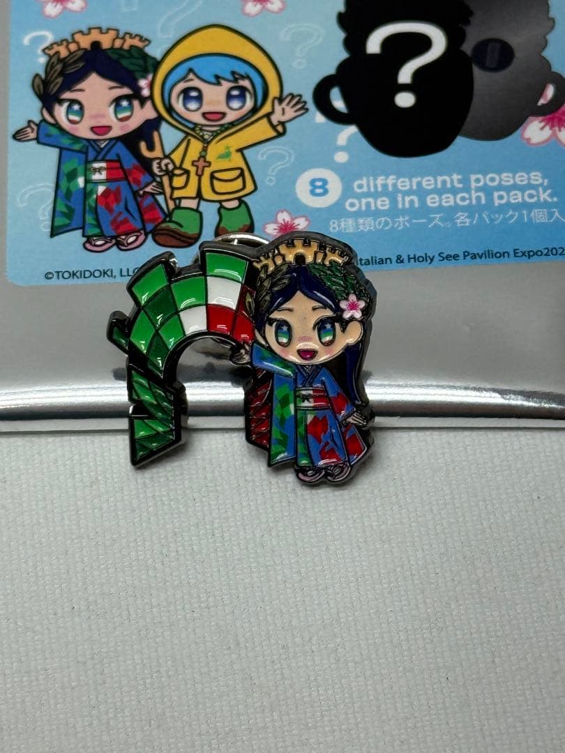大阪関西万博 イタリア館 イタリアちゃん ピンバッジ