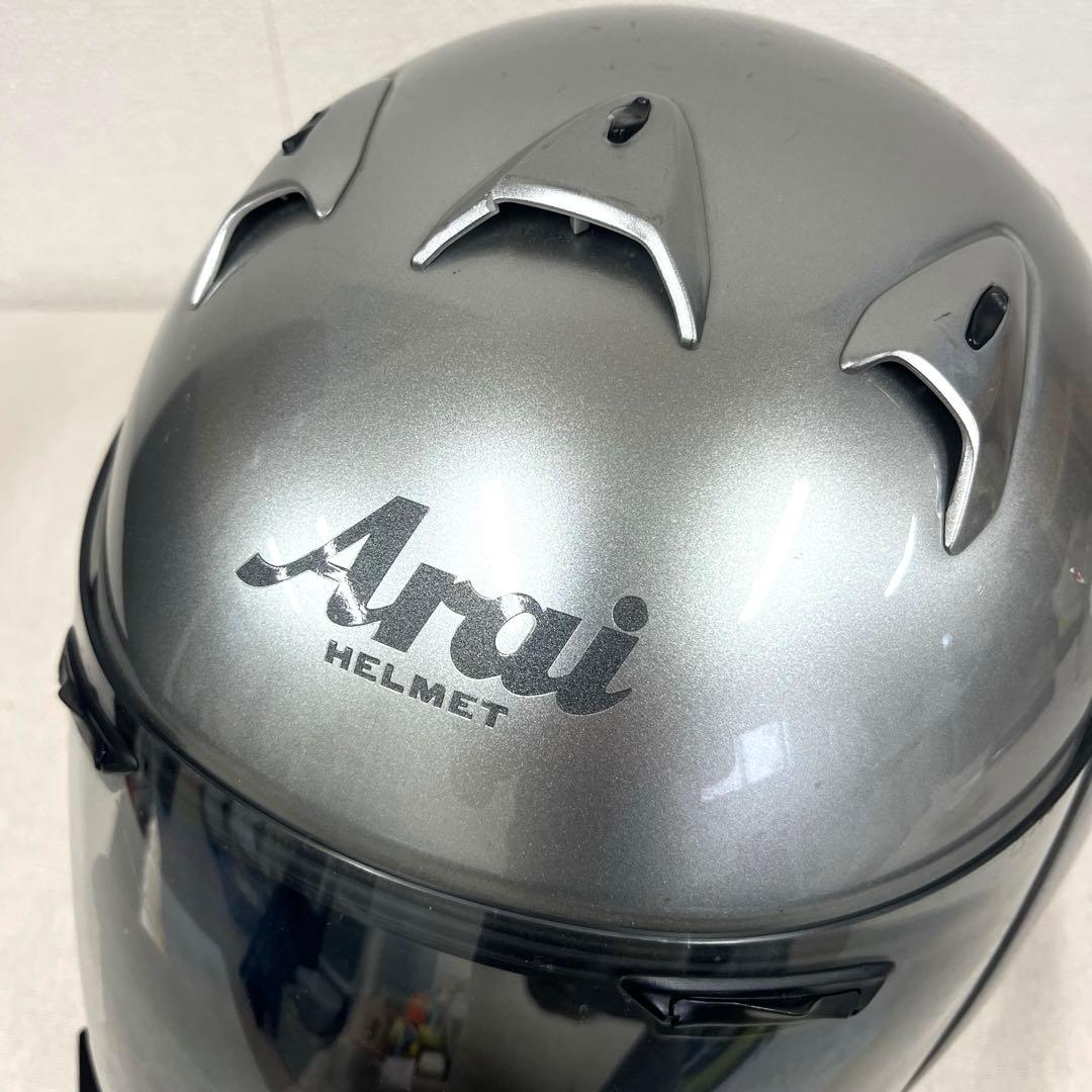 Arai フルフェイスヘルメット シルバー XL 61.62cm