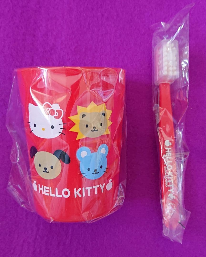 サンリオ ハローキティハブラシスタンドセット 歯ブラシ立て 平成