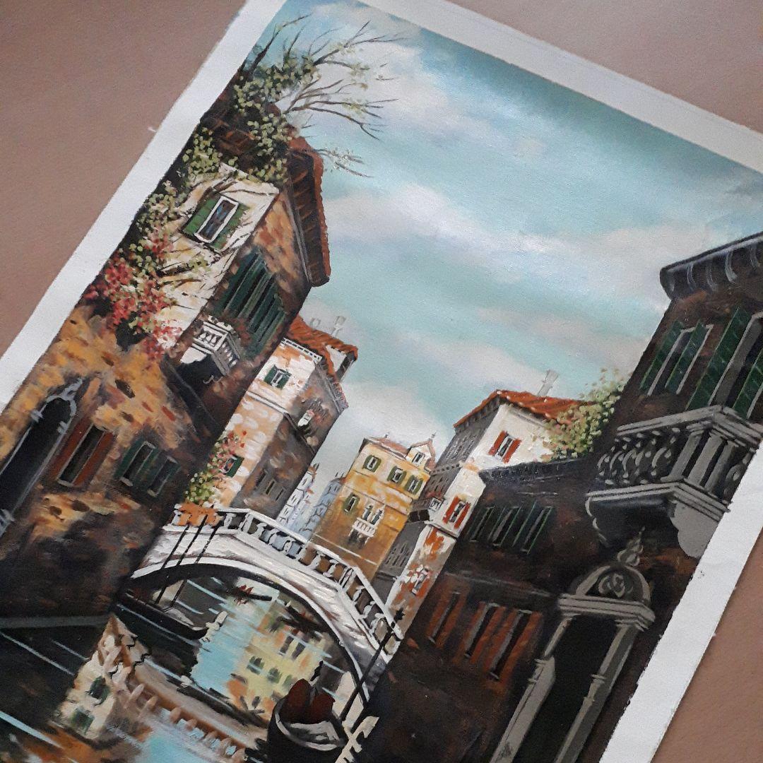 【油絵】イタリアベネチアの景色