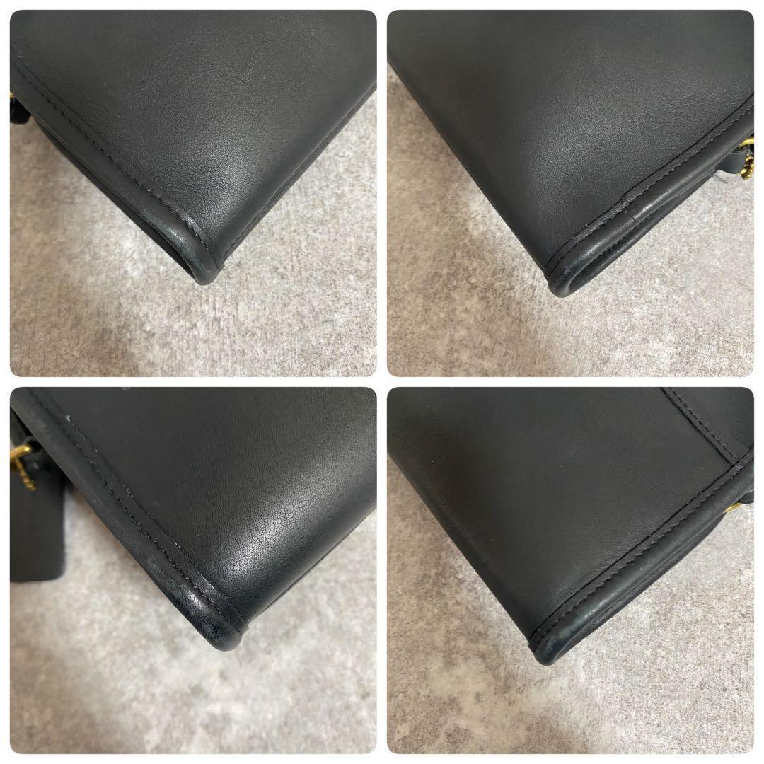 オールドコーチ　ショルダーバッグ　グラブタンレザー　9017 USA製　黒