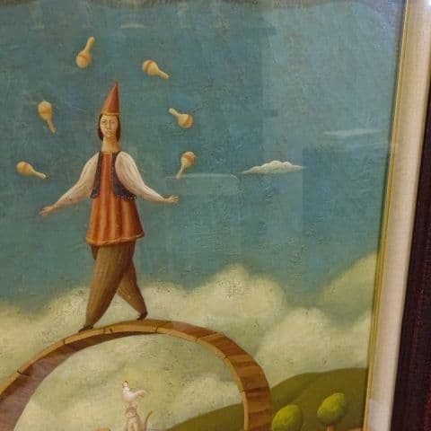 山口高 曲芸師 F10号