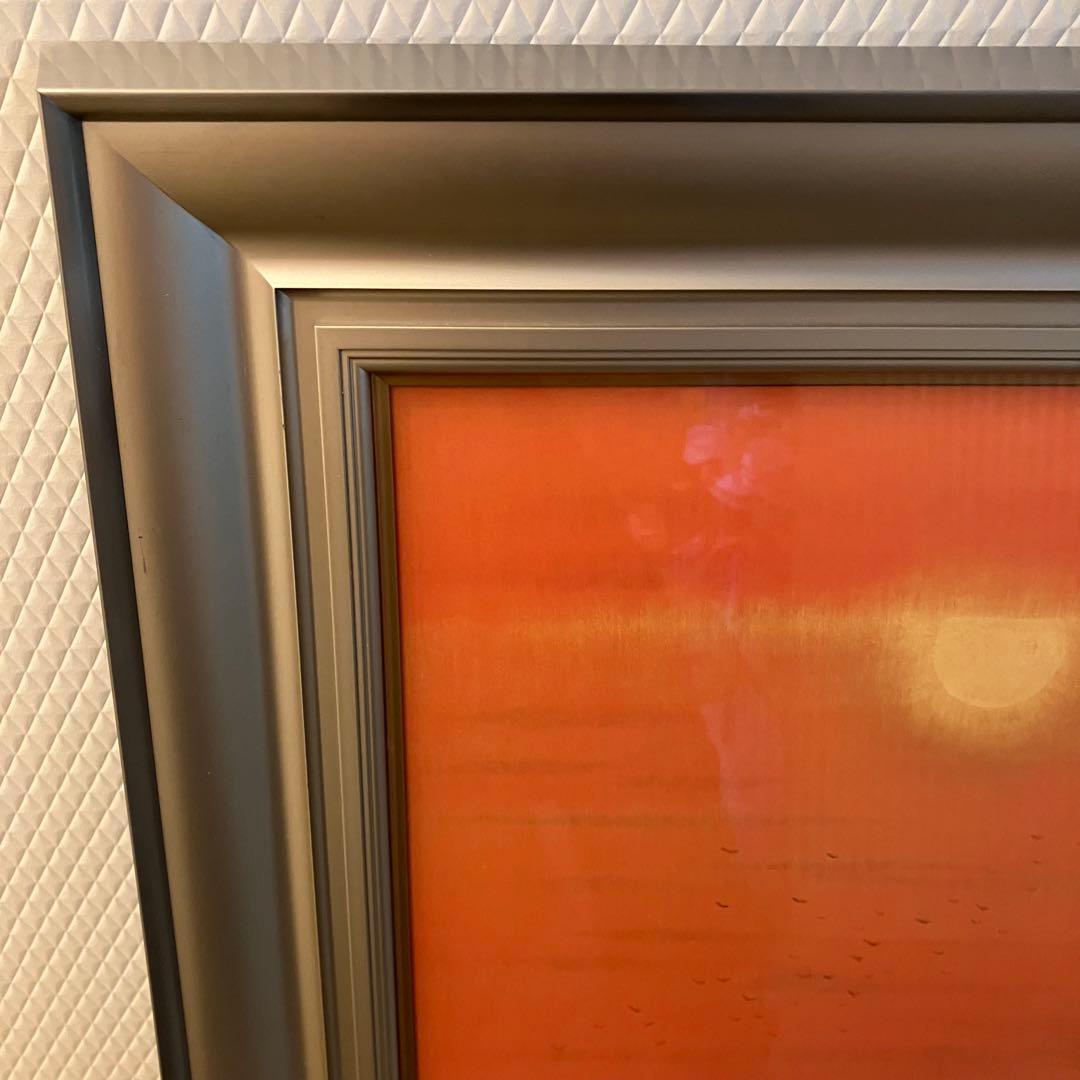 絵画　真作保証 平山郁夫「夕映薬師寺」複製画 P12号 額装 栞付 文化勲章