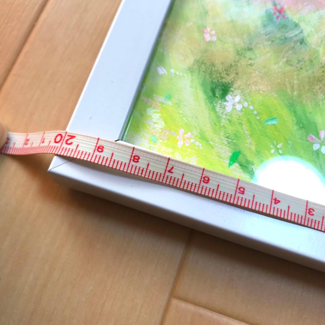 ヒーリング風水絵画＊虹色鳳凰～風光明媚～花舞飛翔　金運　癒し安定　くじ運　原画