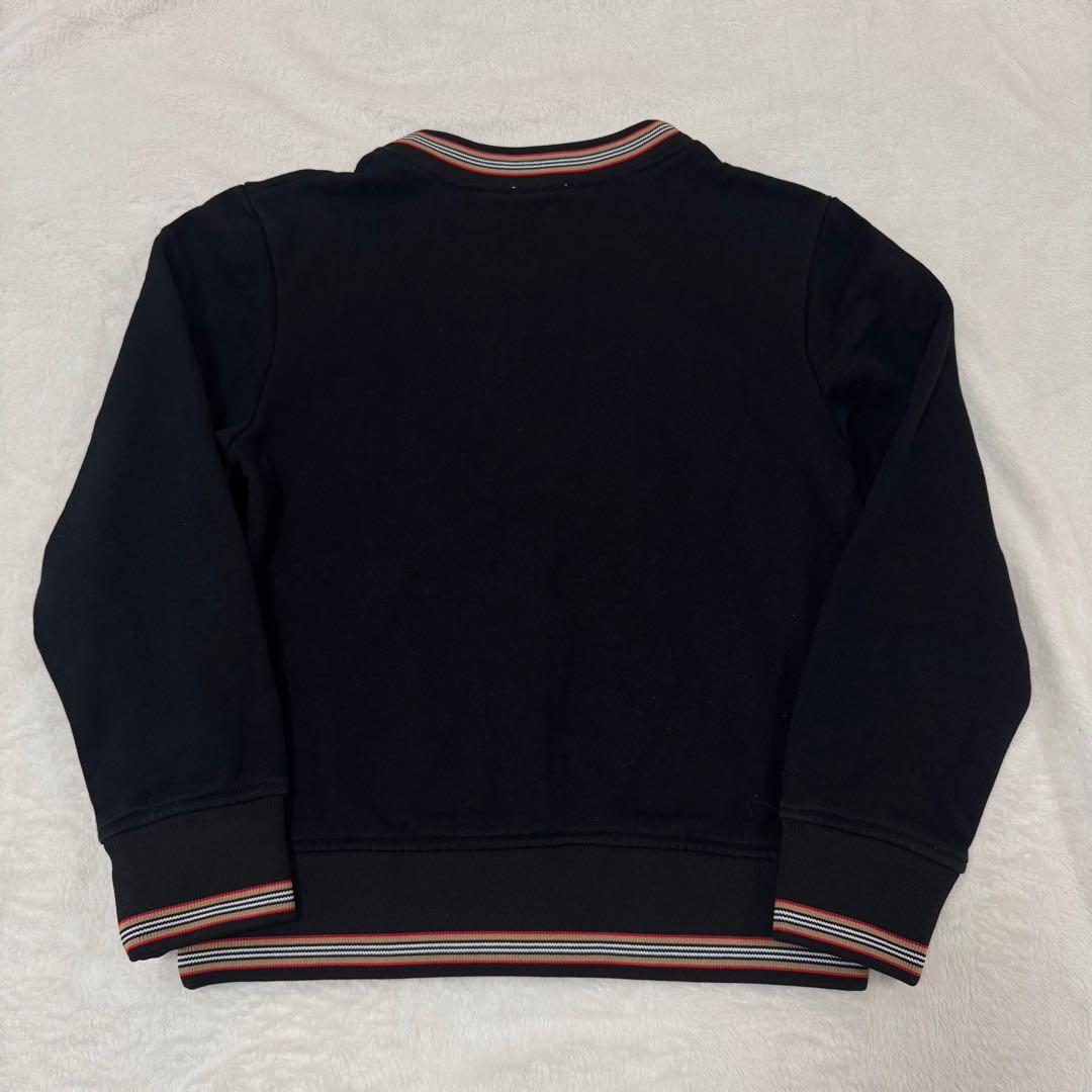 美品 BURBERRY ブラック カットソー スウェット 長袖　トレーナー 黒