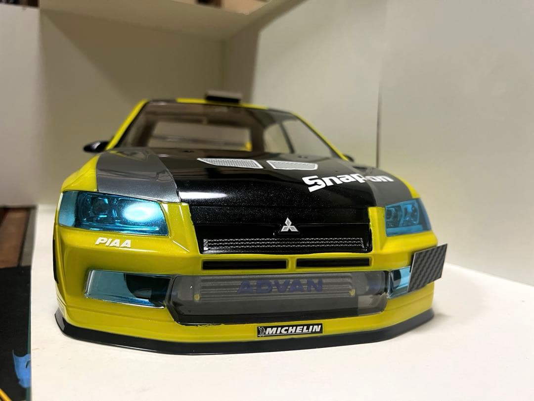 ラジコン 1/10 タミヤ 三菱ランサーエボリューションⅦボディのみ。未走行