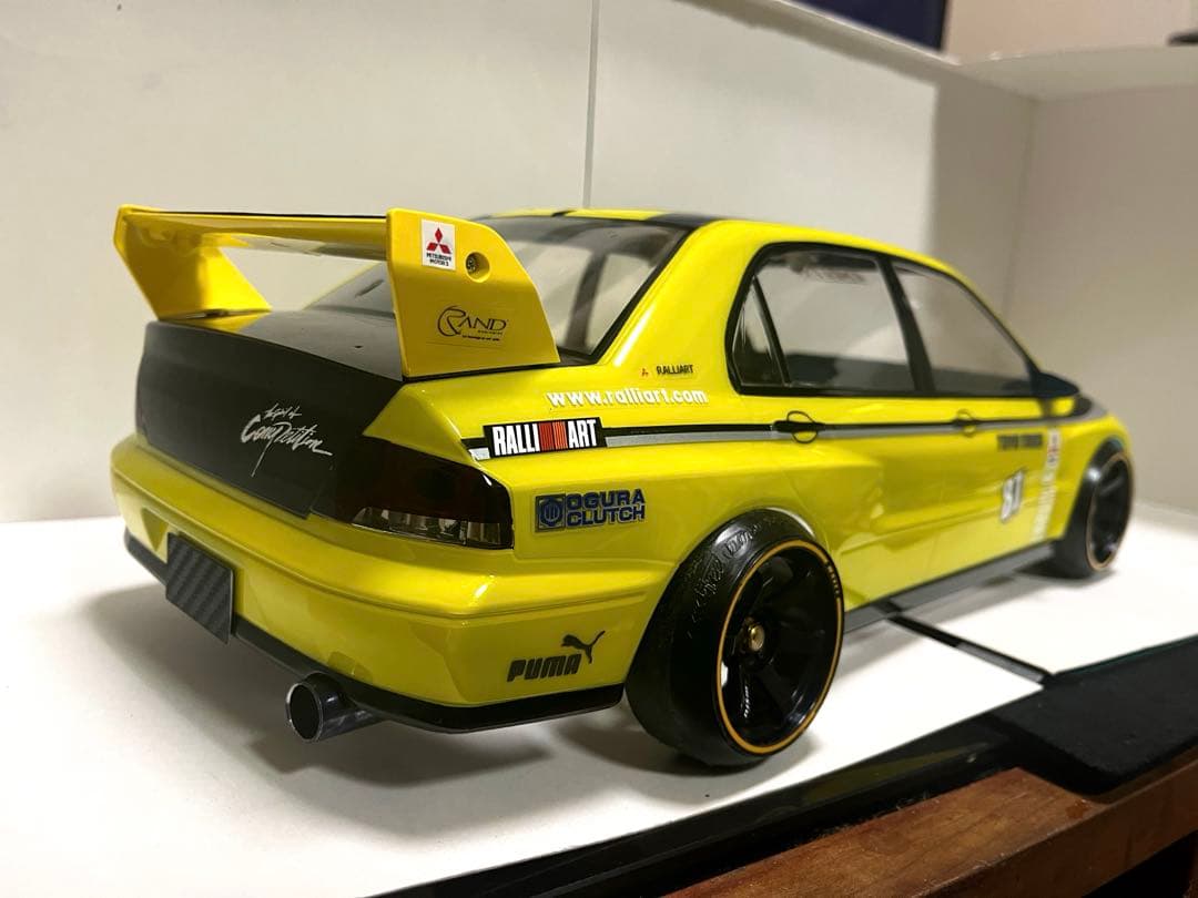 ラジコン 1/10 タミヤ 三菱ランサーエボリューションⅦボディのみ。未走行