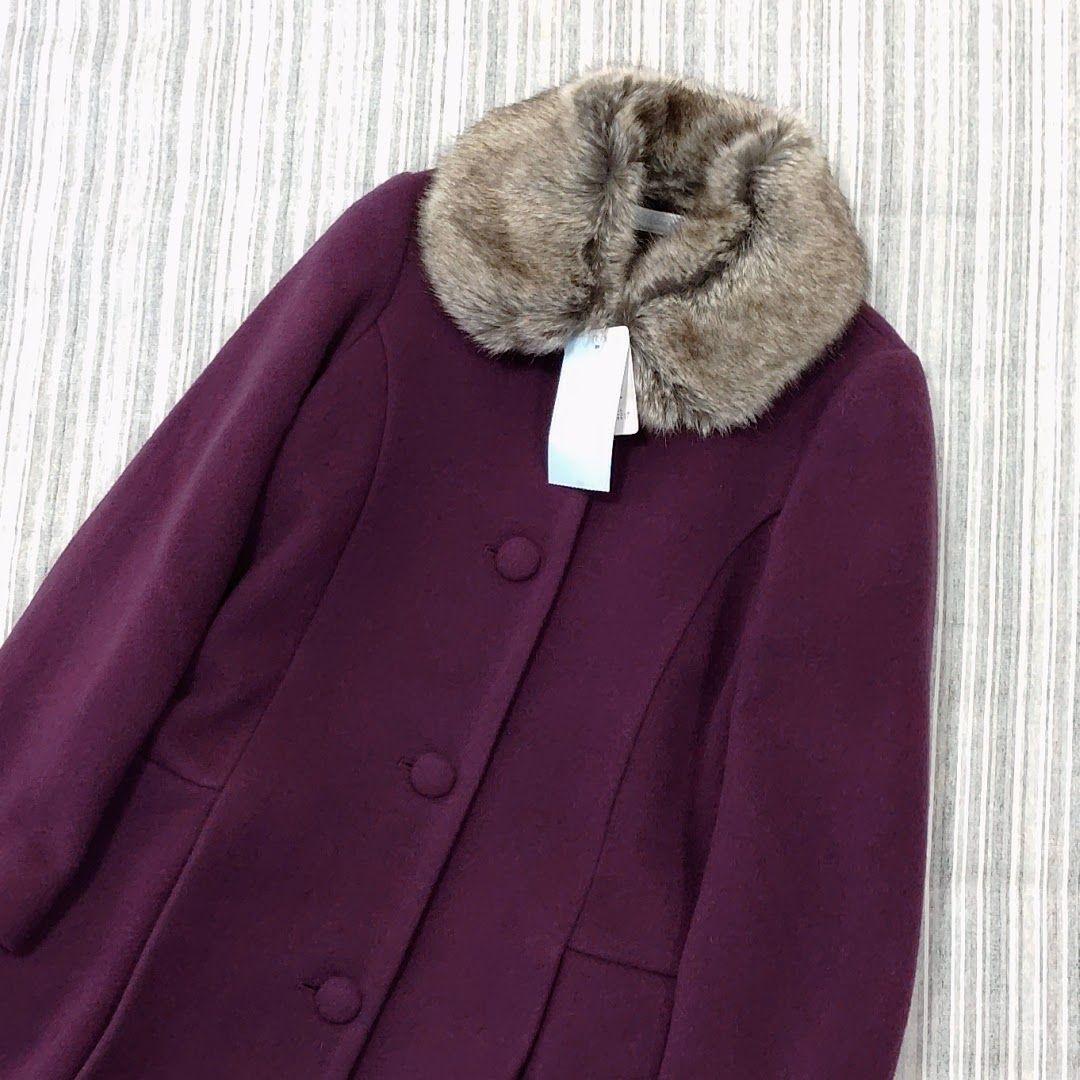 ☆新品☆タルティーヌエショコラ＊ファー付き＊ウールコート＊140cm