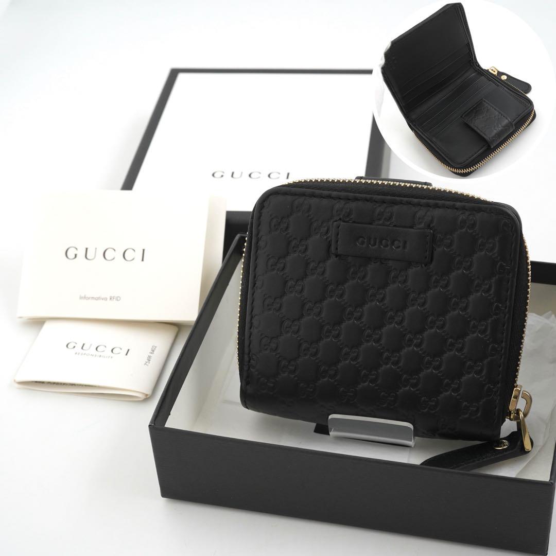 ✨新品未使用・箱付き✨ GUCCI ミニ財布 マイクロGG インター