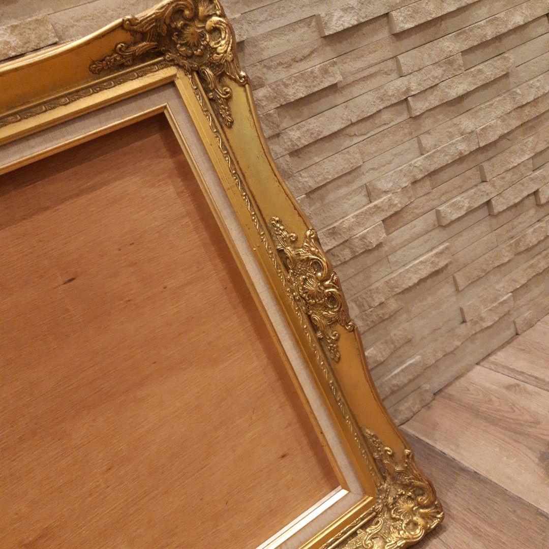 特大額縁 ゴールド アンティーク F15 キャンバス ゴールド フレーム
