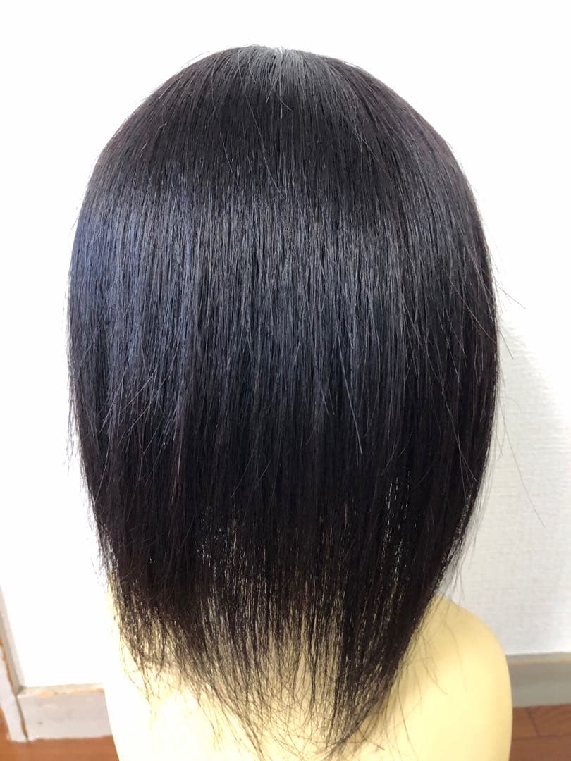 人毛100%ショートウィッグ　人毛100%ヘアピース　部分ウィッグ
