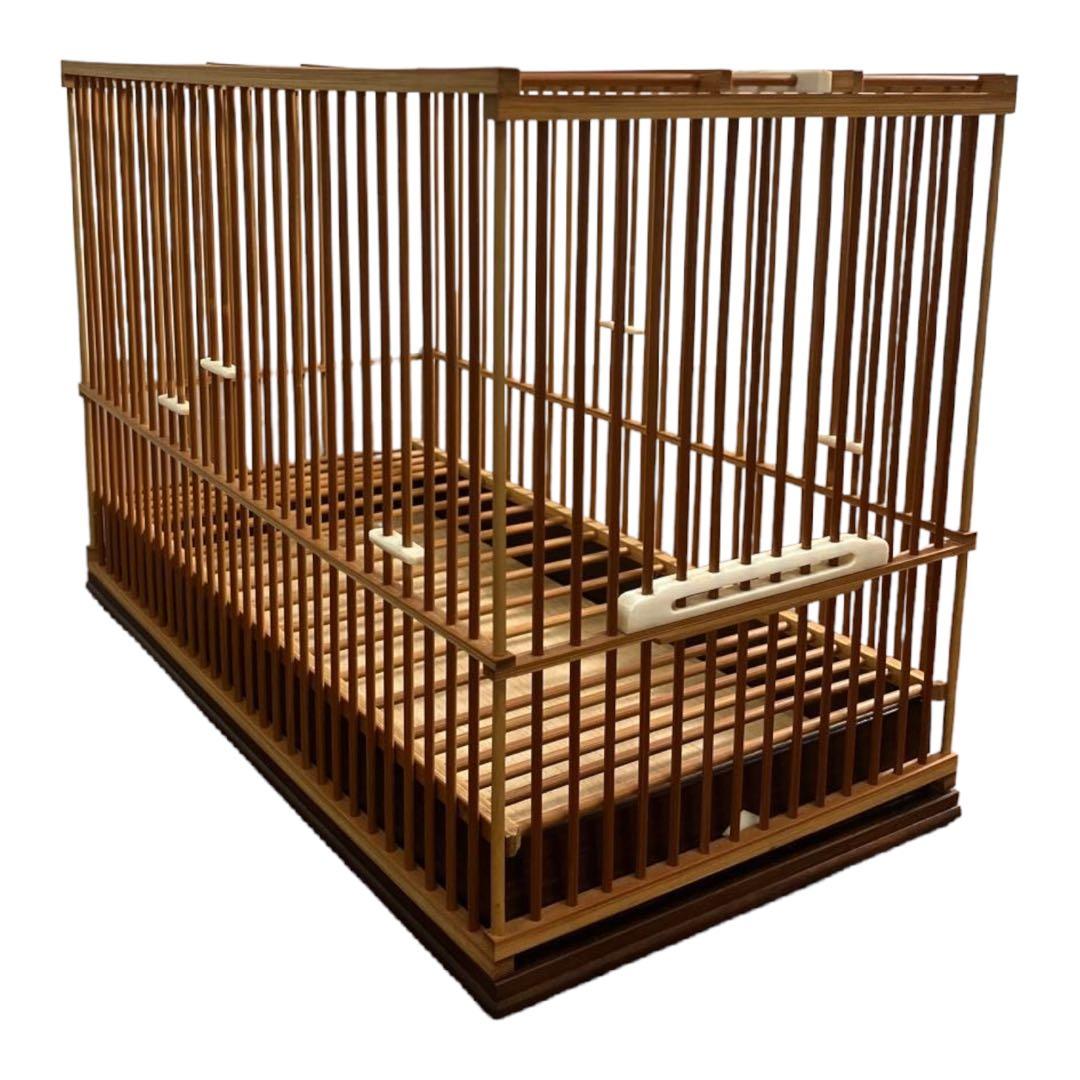 名人籠 久保桜 鳥籠竹 メジロ籠 めじろ籠 未使用品 鳥籠