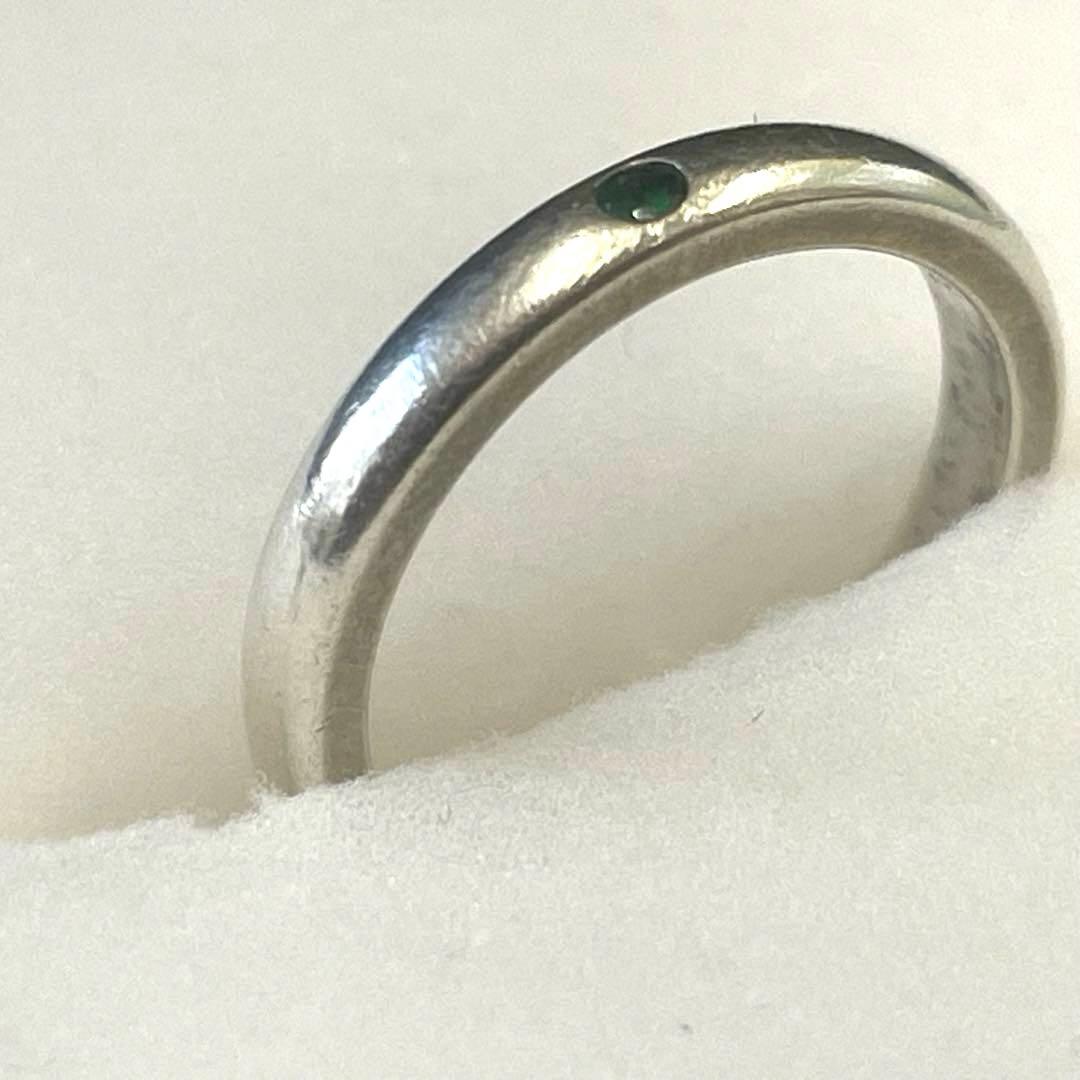 【H】Tiffany ティファニー スタッキング バンド エメラルド SV925