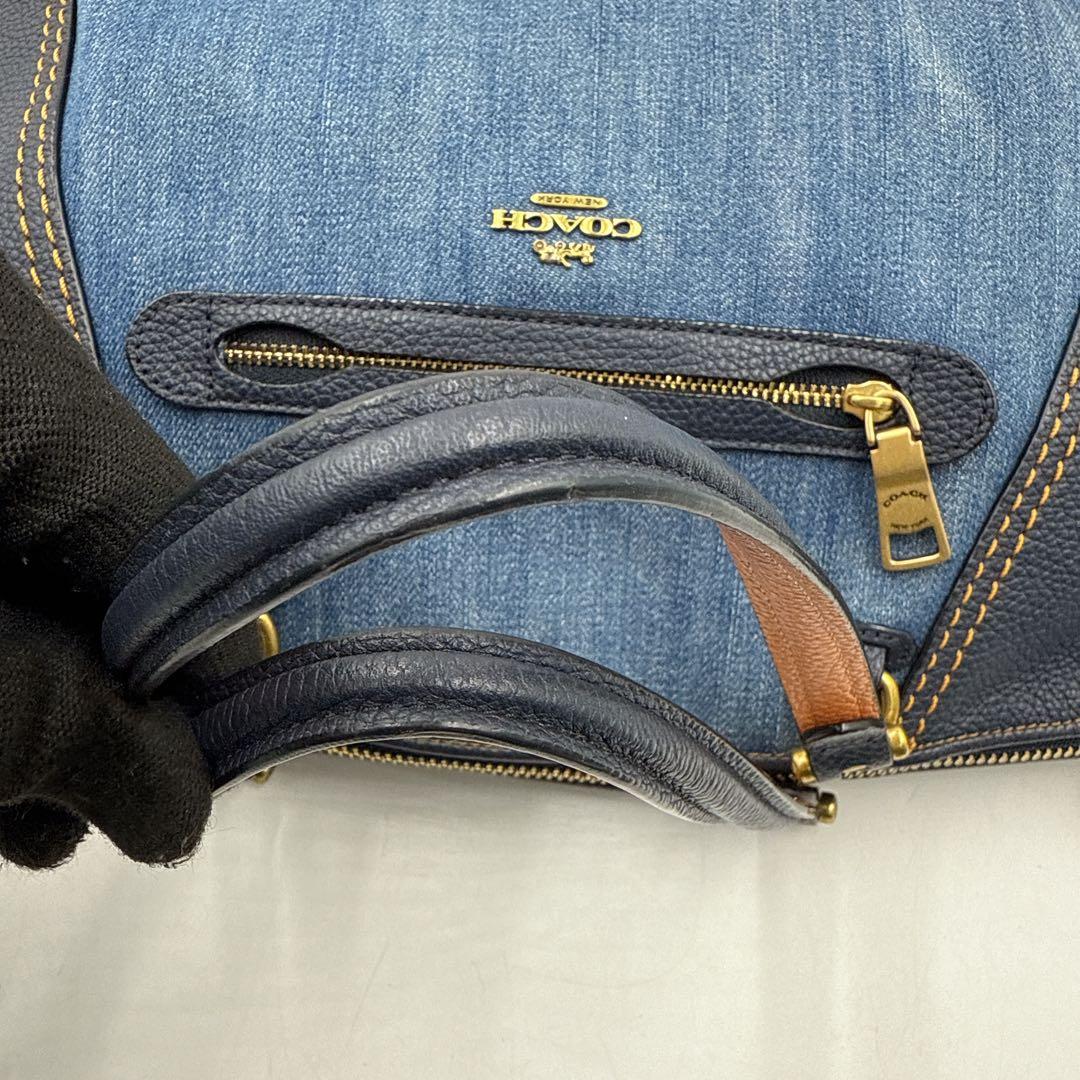 COACH coach コーチ ハンドバッグ ショルダーバッグ デニム