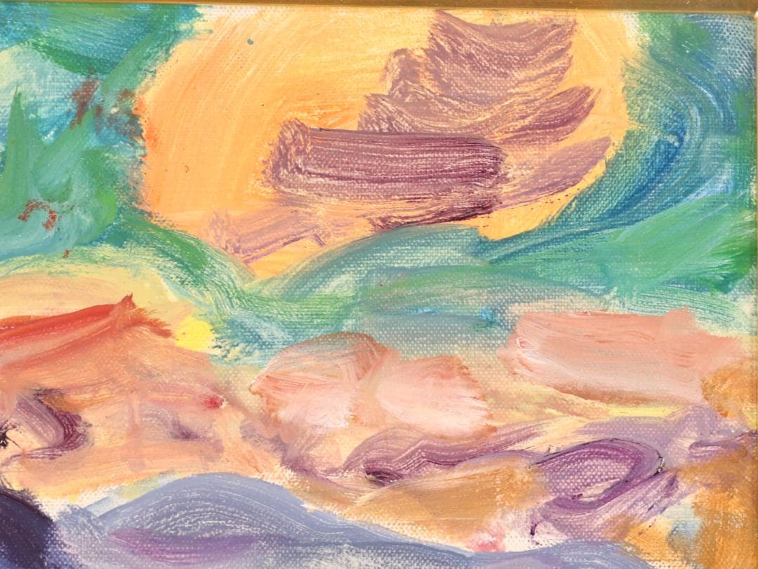 【真作】　井出宣通　「 漁船 」　F6号　油彩　直筆サイン　BK170