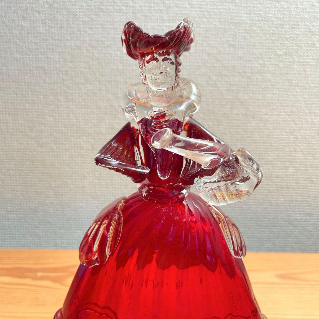 ベネチアングラス MURANO 貴公子 貴婦人 人形 アンティーク ベネチア