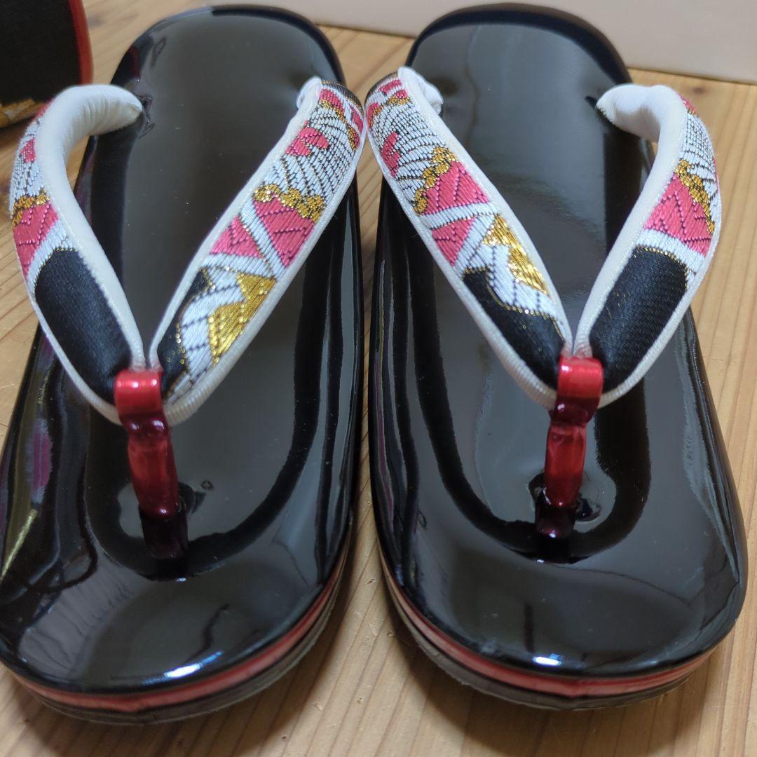 ✿大判花柄✿　成人式 草履 バッグ フェザーショール セット