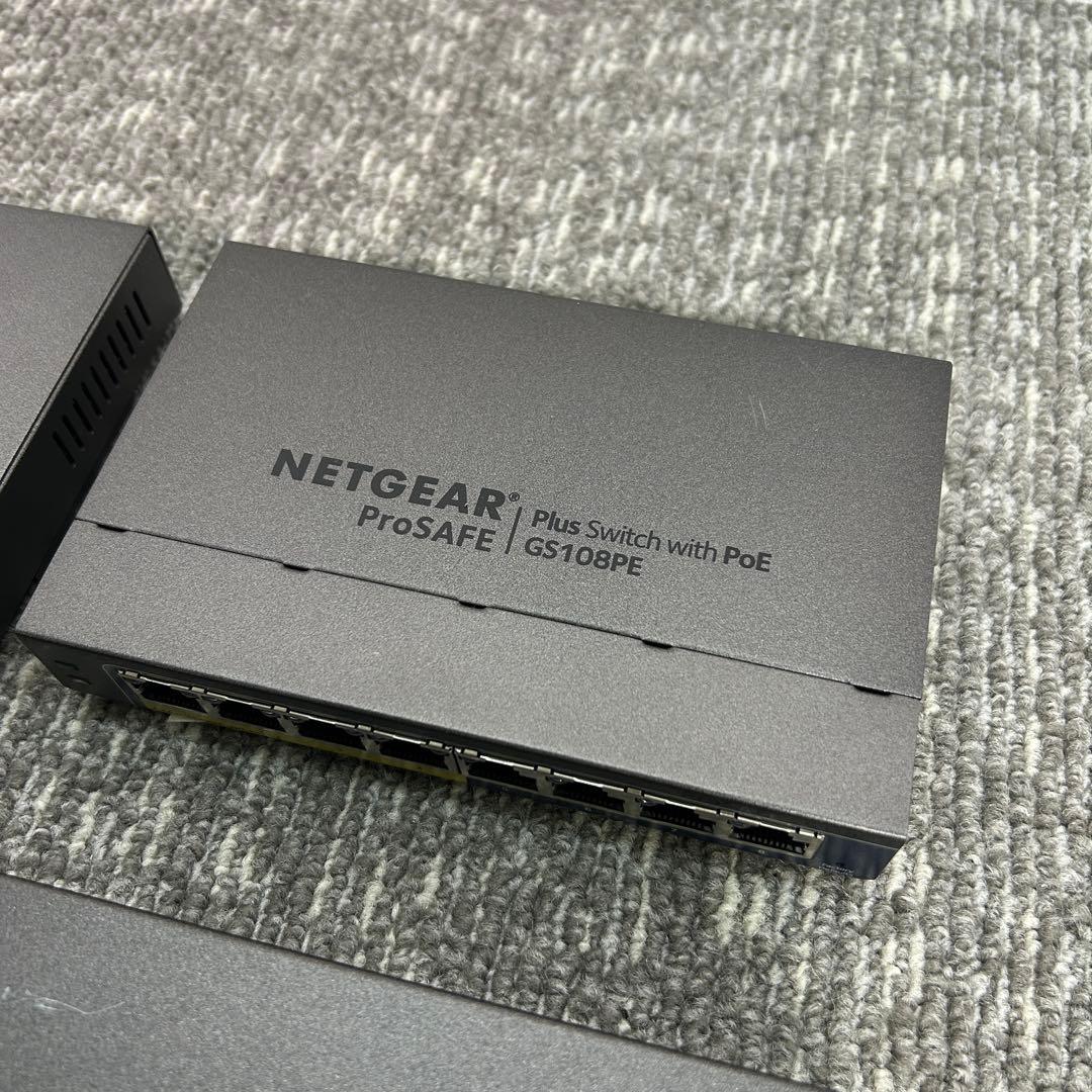 ①【4個セット】傷あり NETGEAR GS108PEv3 ギガビット 3個セット】傷