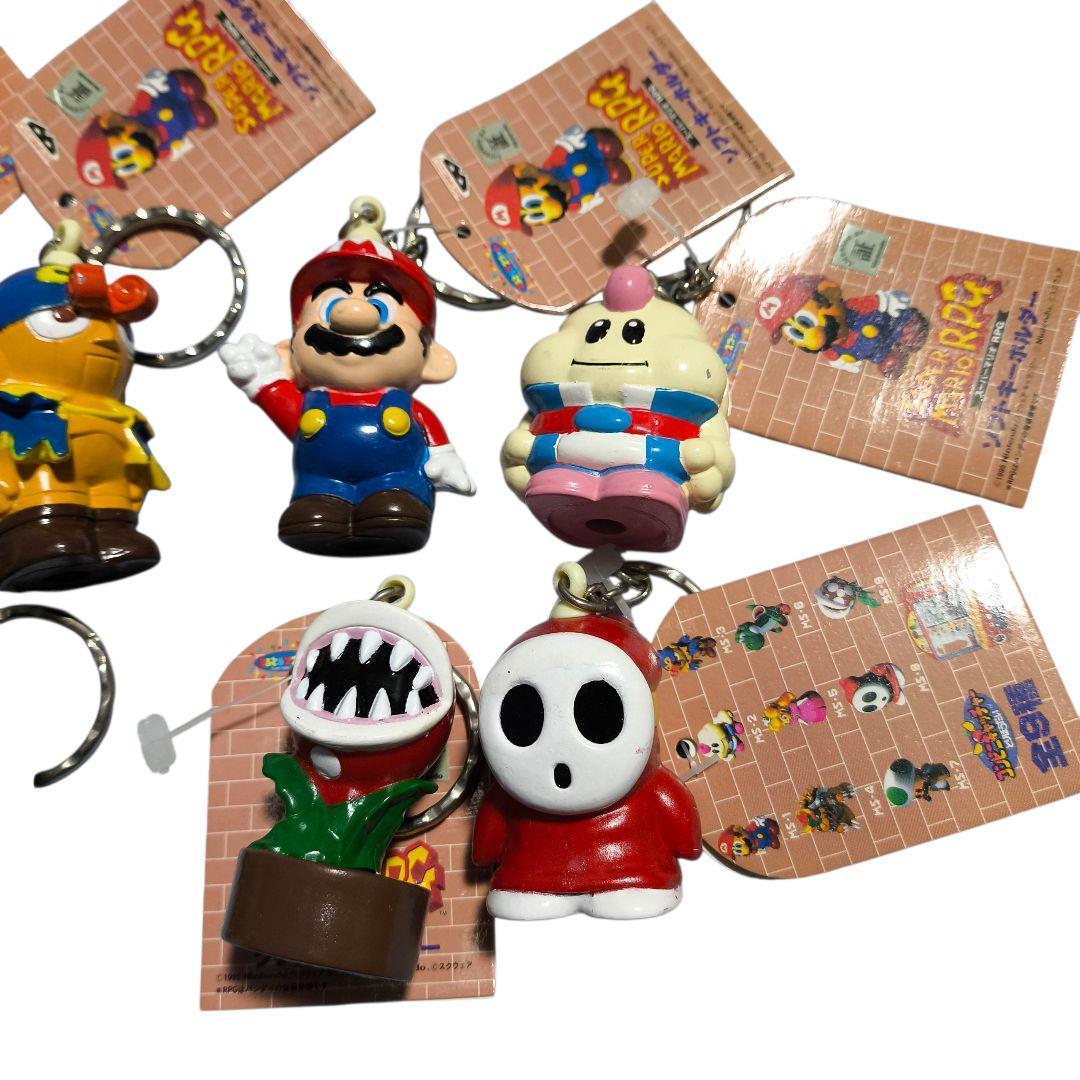 【希少品】 スーパーマリオRPG ソフトキーホルダー 7個セット