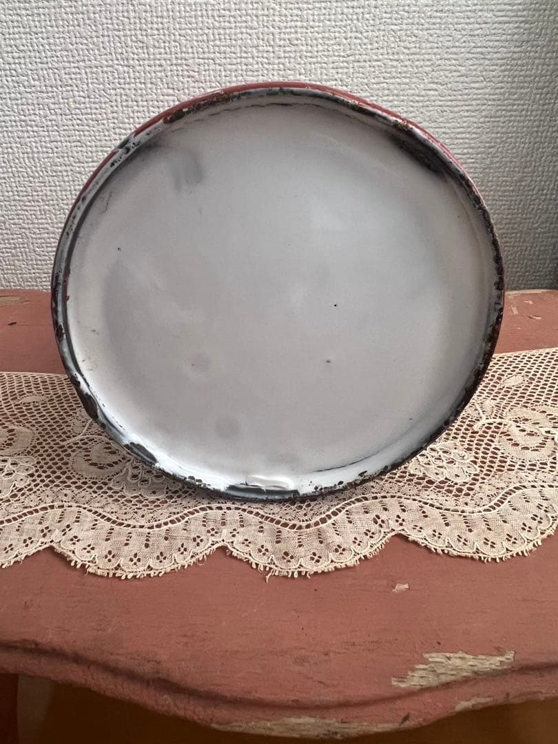 可憐♡アンティークホーロー JAPY ウェディング ピンク 小さな ミルク