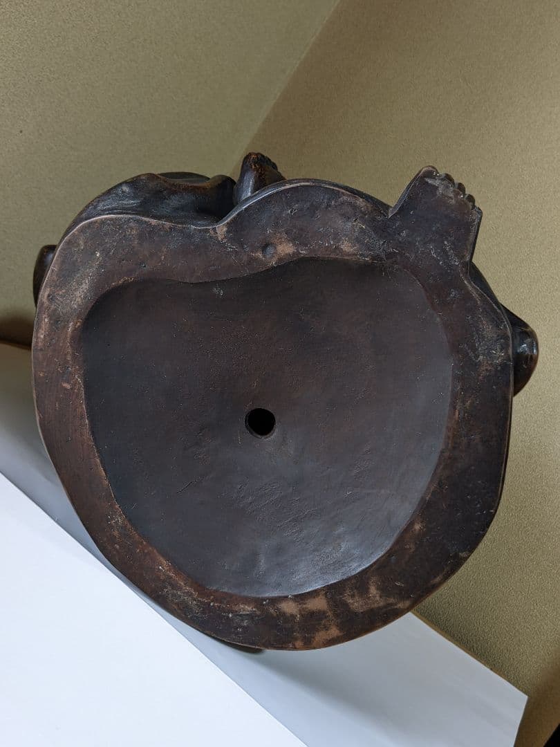 ⭐備瀬焼 布袋像！遺品少数 江戸時代 伊部 型物 置物 飾り レア物