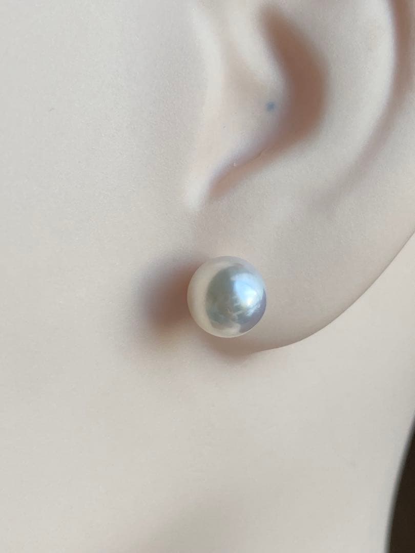 2012 Pt900❣️あこや真珠7-7.5mm ピアス Aly手作 - メルカリ