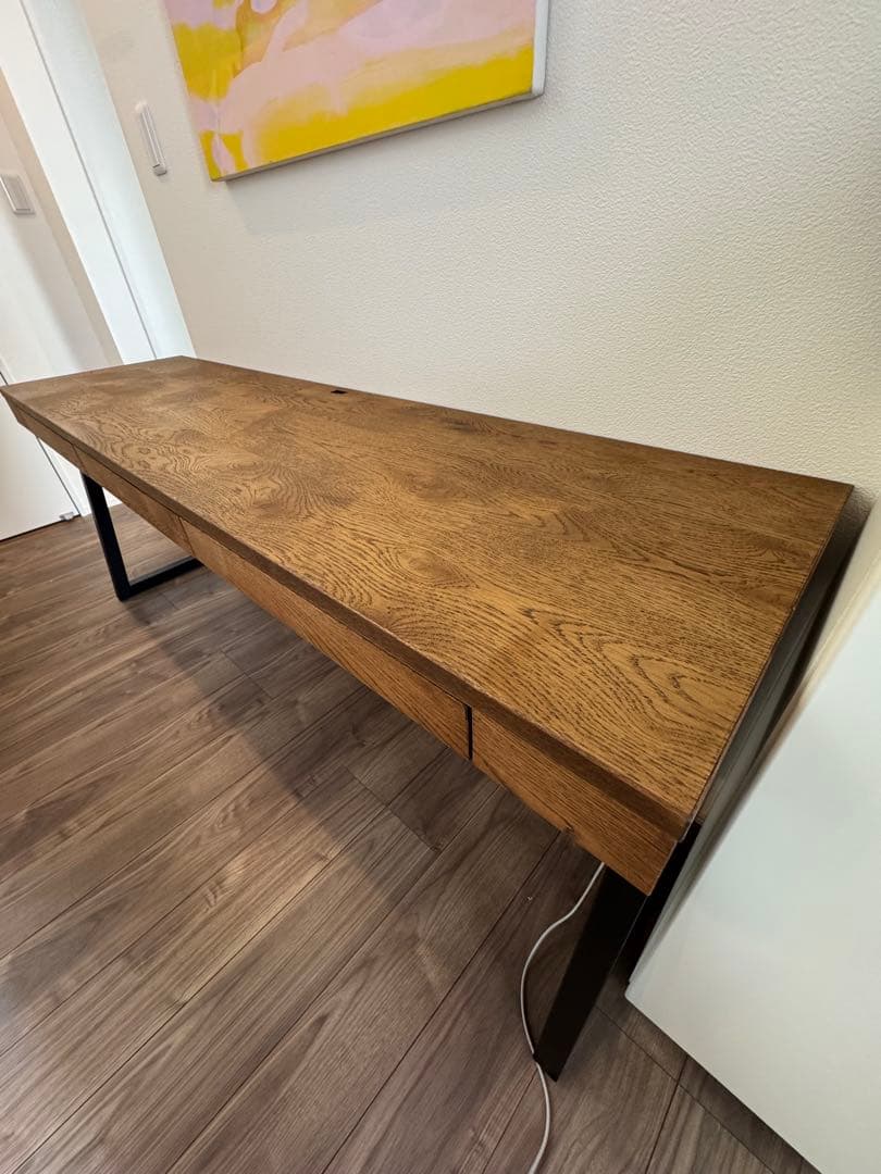 シンプルモダンデスク・机　3引き出し