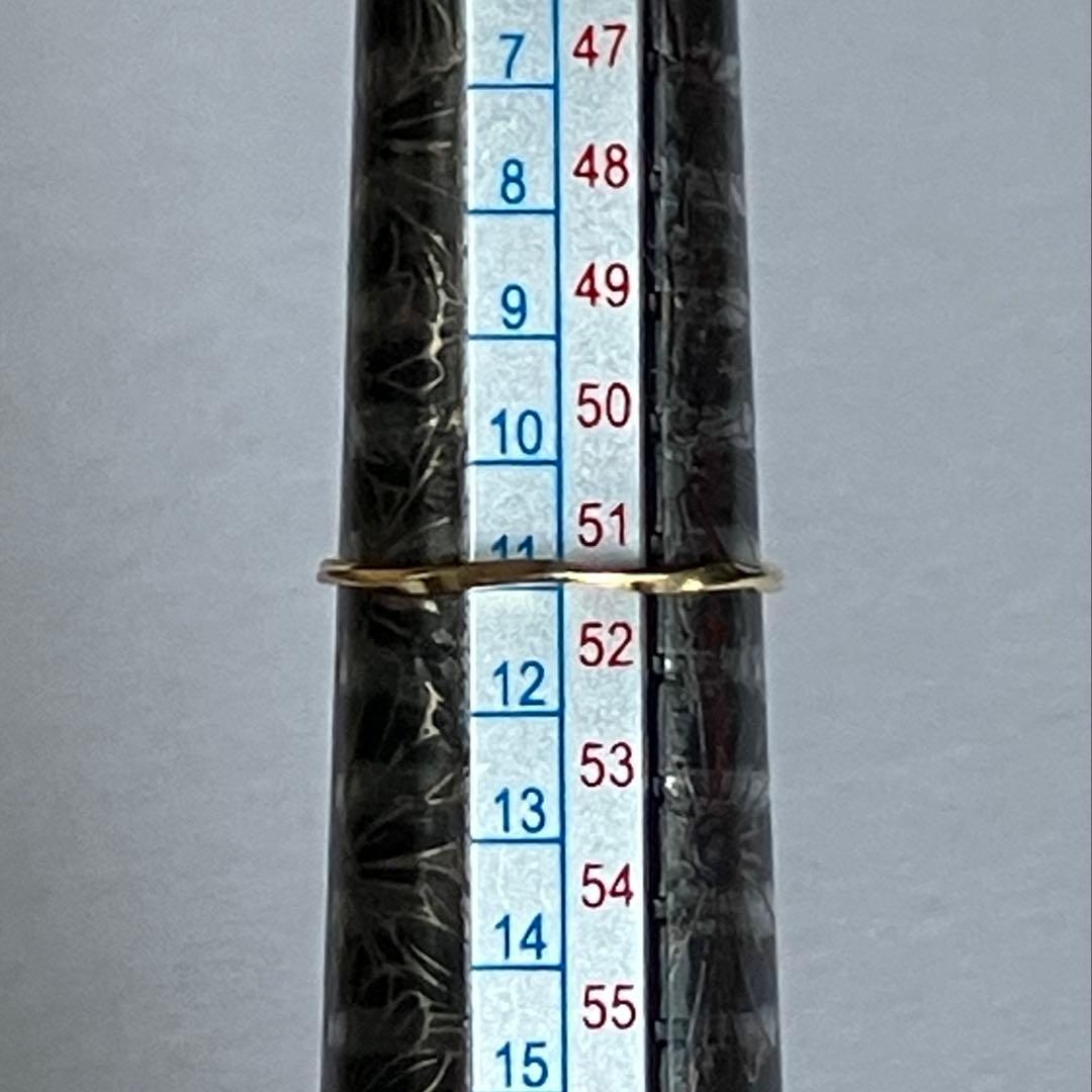 K18 18金　11号　リング　8