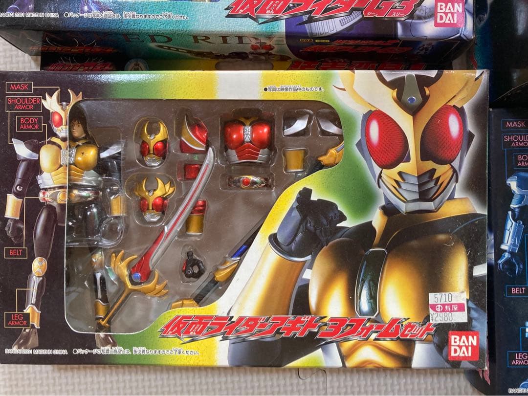 超合金　装着変身　仮面ライダーアギト　フィギュア 5個セット