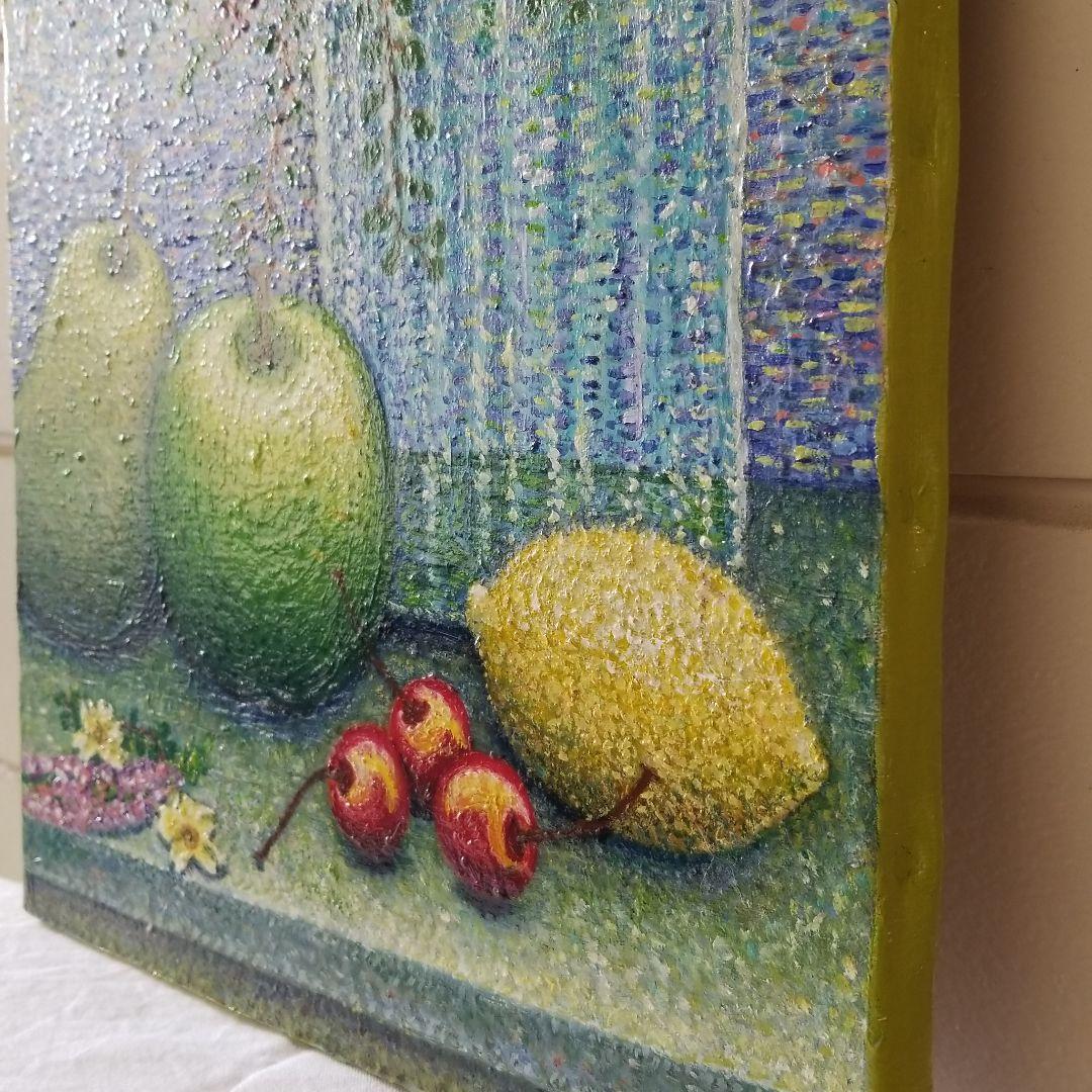 油絵 まろん様専用 点で描いた静物