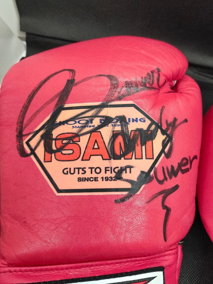 本物】アンディサワー サイン入りグローブ ボクシング シュート 格闘技