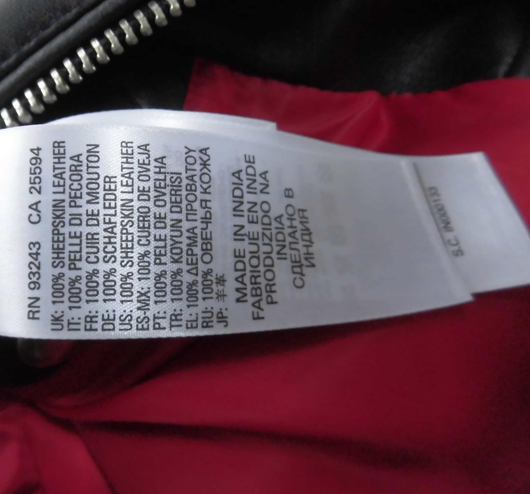 ディーゼル 羊革 ラムレザー レッドライニング バイカース シングル