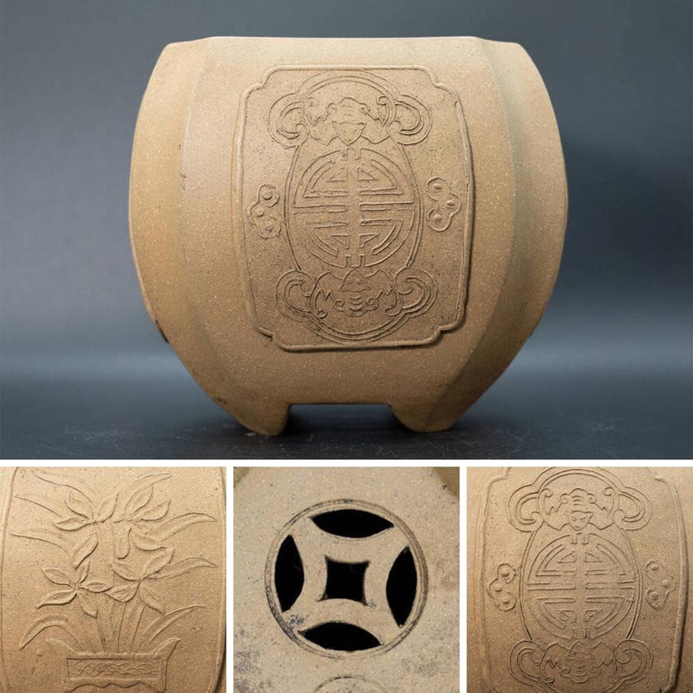 古い 信楽 茶壷 六古窯(K-XA846)