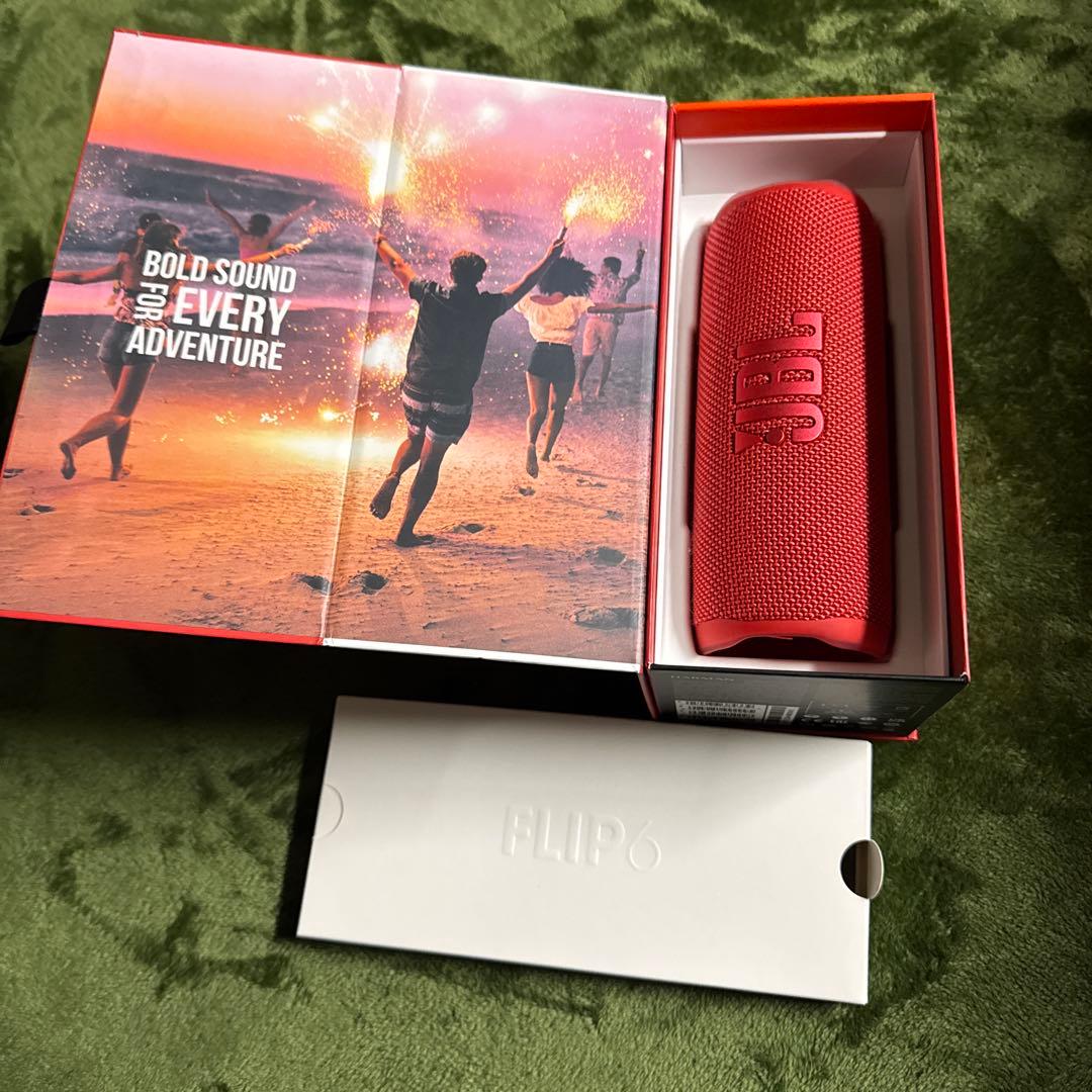 JBL Flip6 ワイヤレススピーカー 防水 限定販売 レッド