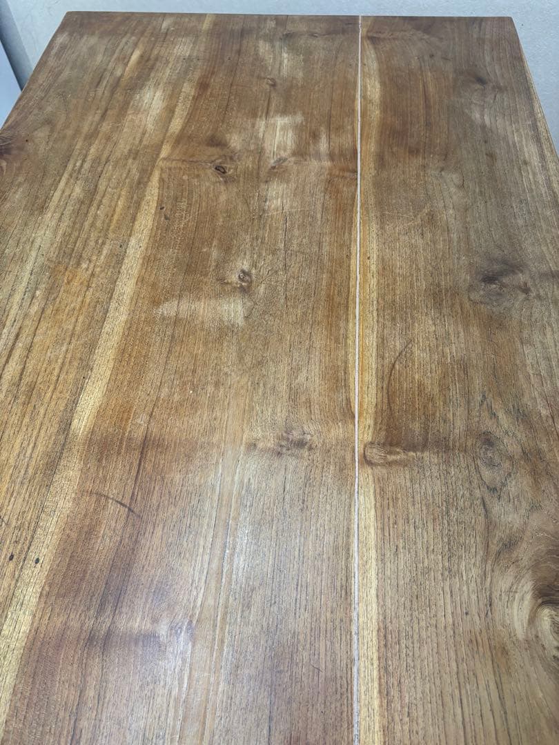 木製　ダイニングテーブル　無垢　150✖︎79 アンティーク　作業台　DＩY