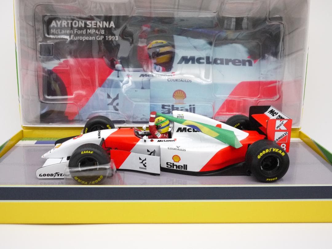 kuusプロフィ重要様専用 1/18 マクラーレン MP4/8 A.セナ 国旗