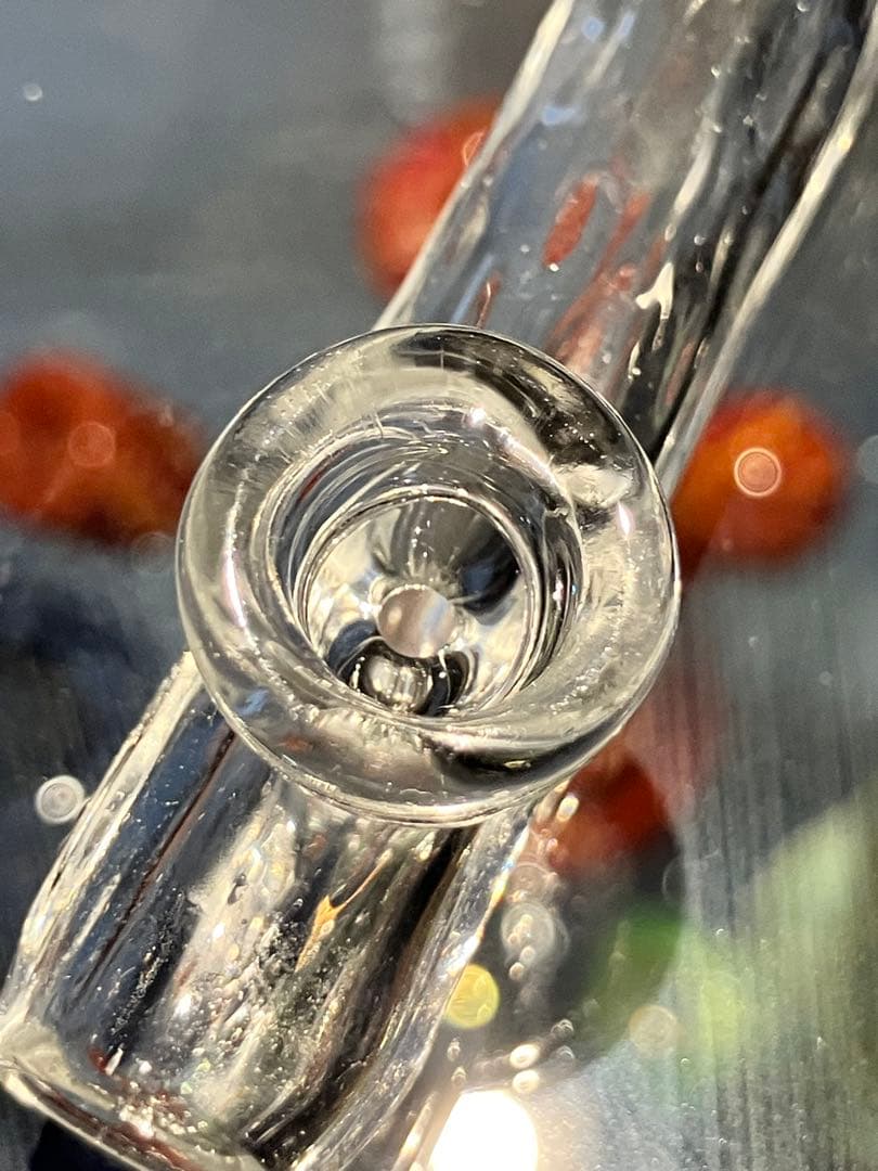 ギヤマン煙管 - 氷晶（ひょうしょう）ガラスパイプ 約7.5cm