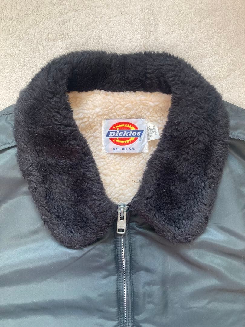 Dickies USA製 フライトジャケット ボアライナー ブラック 黒 XL