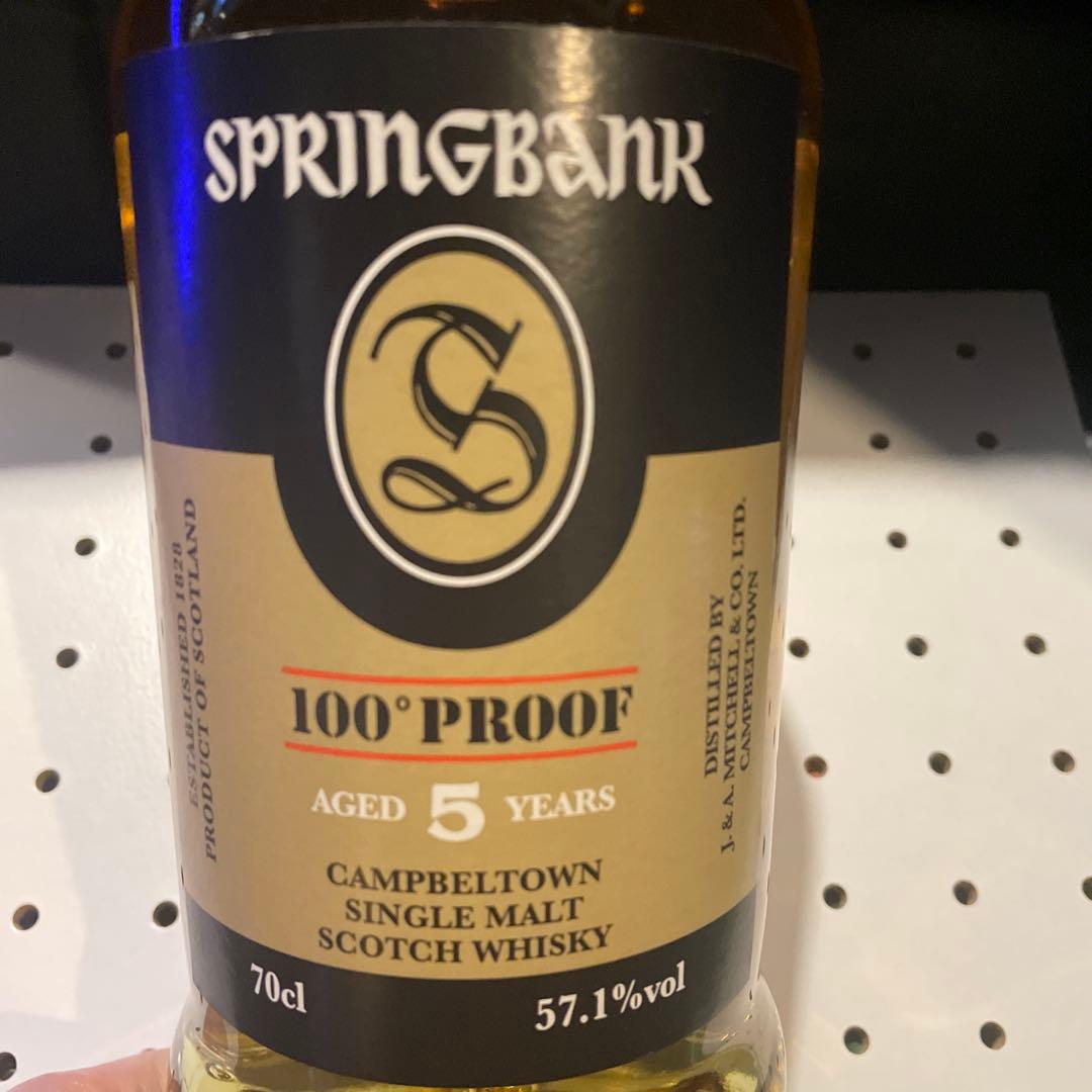 SPRINGBANK 100°PROOF 5年 - メルカリ