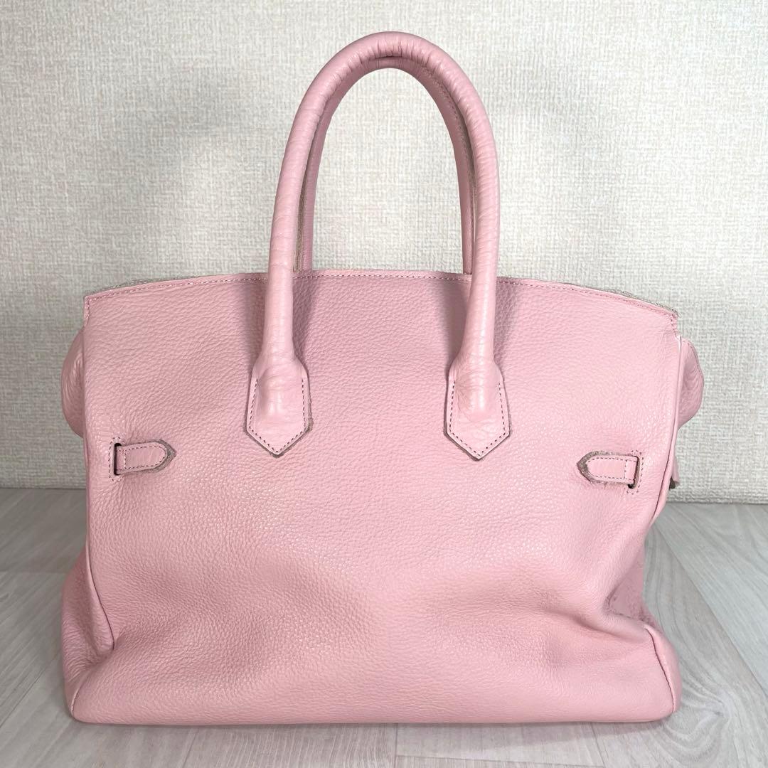 【良品】あちゃちゃむ ムチャチャ　うさ耳 ハンドバッグ　2WAY　レザー　ピンク