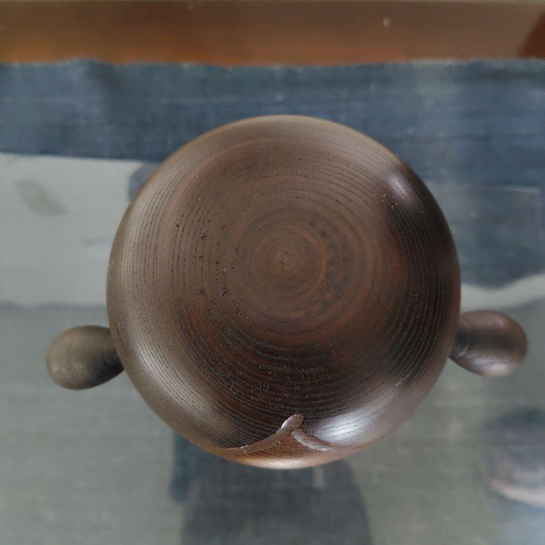 希少品！！『三平コケシ』木製こけし人形 茶色と赤のグラデーション