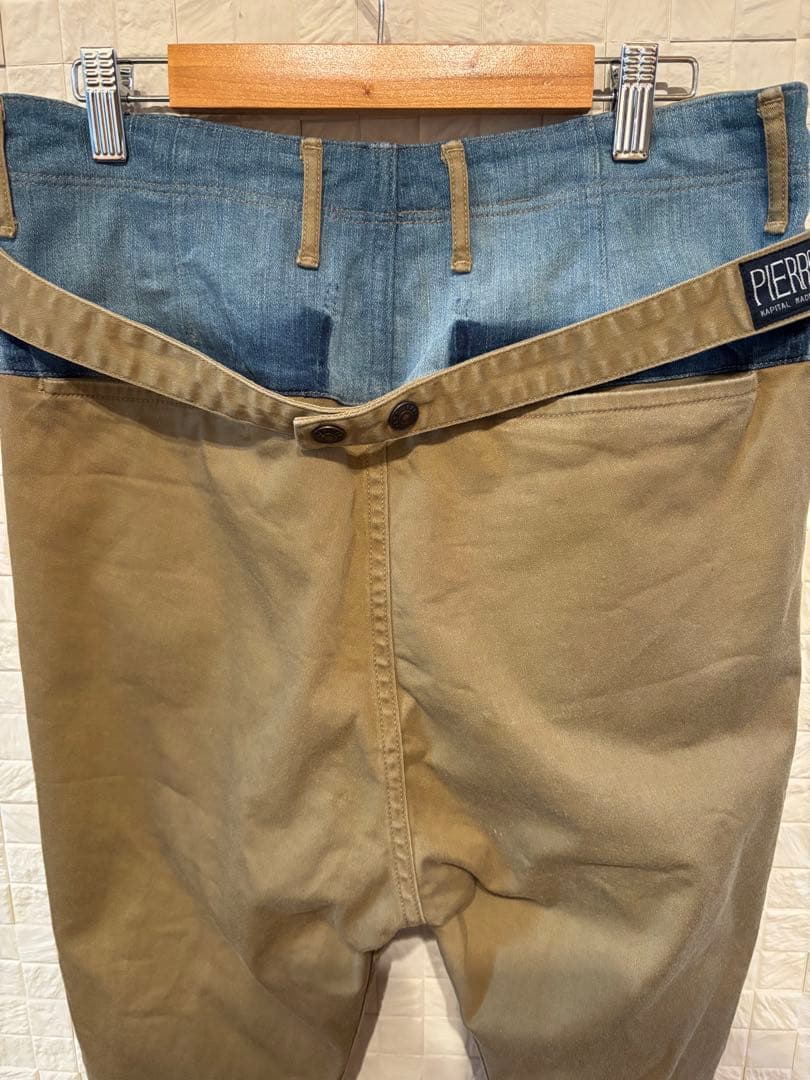 キャピタル ピエロパンツ PIERROT バルーンシルエット チノ×デニム 切替