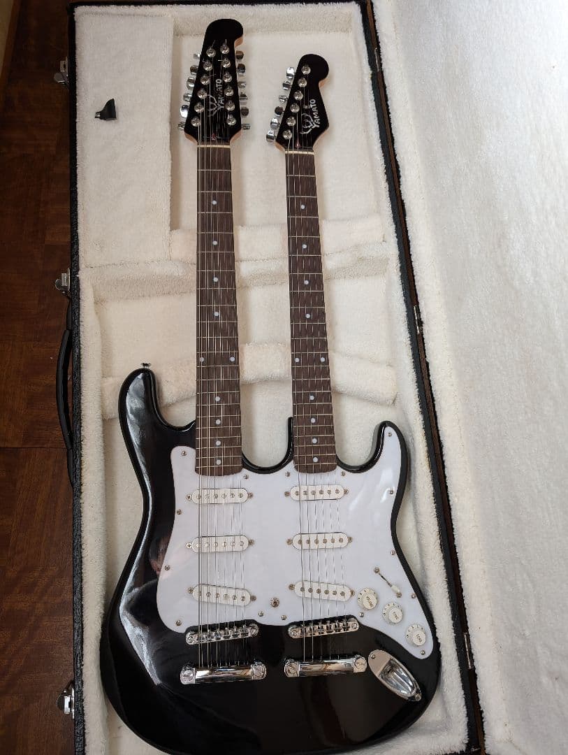 YAMATO ストラトタイプ12弦、6弦ダブルネックエレキギター　美品‼‼