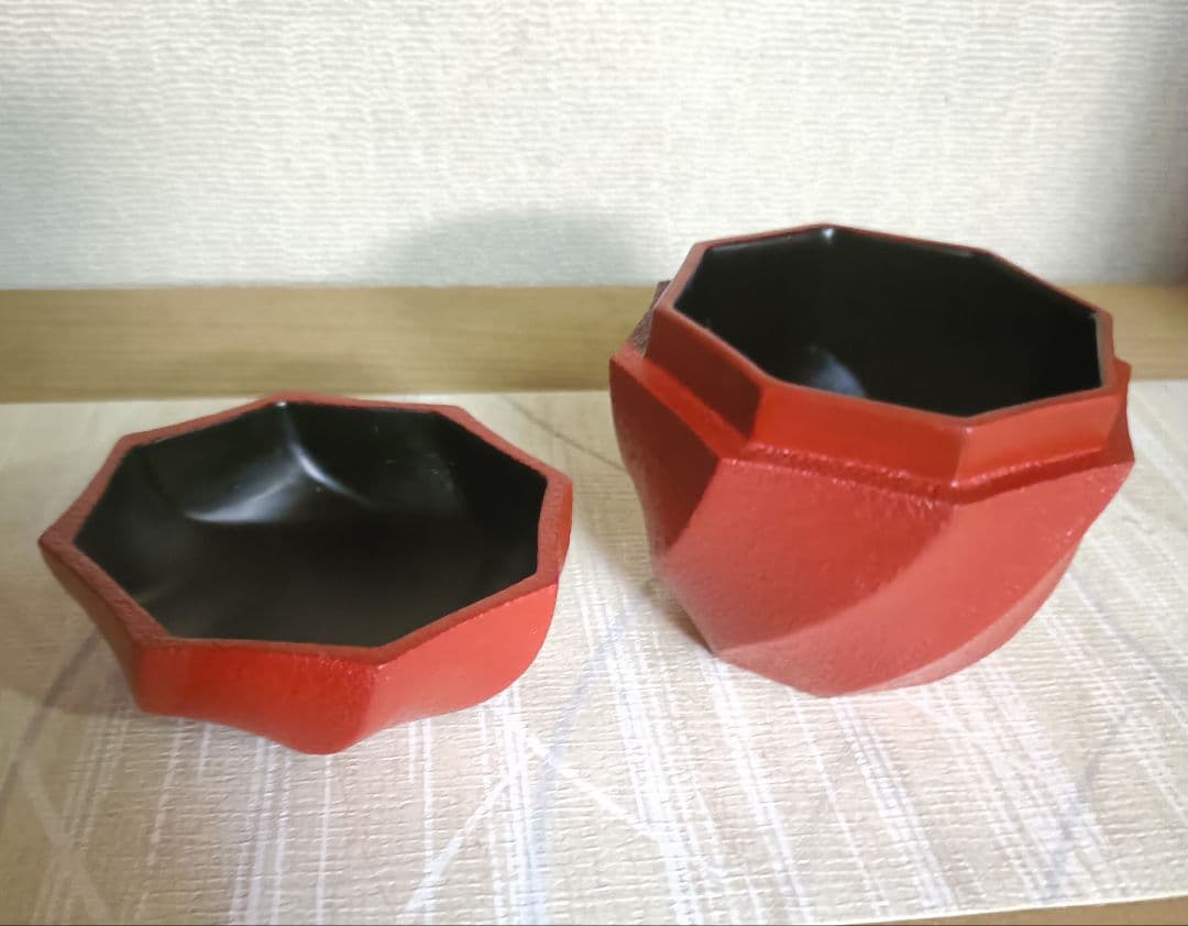 黒田辰秋系 乾漆作家作品 佐々木省庵作品 乾漆捻り朱棗