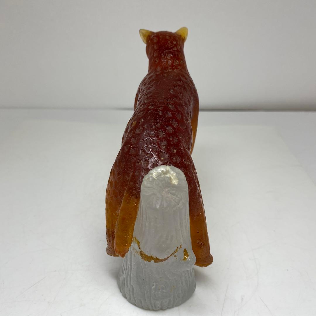 ドームフランス チーターオブジェ 15㎝ 東里7-1210④